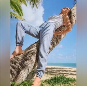 Athleta Blue RETREAT LINEN JOGGER Size 4T